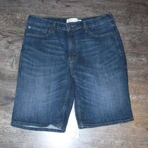 Levi Strauss Signature Gold Denim Shorts Mens Size 34 Blue Jeans Casual